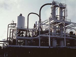 Dewaxing equipment detail